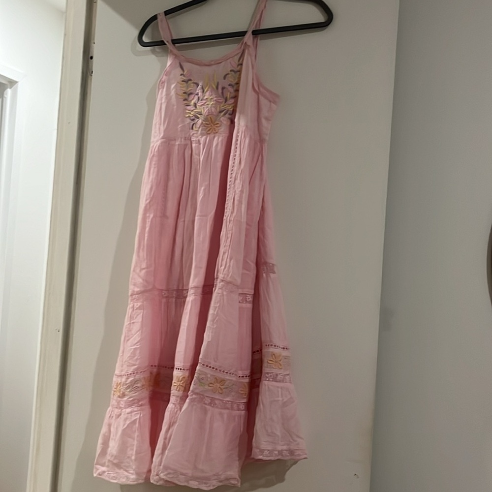 LoveShackFancy kids pink dress